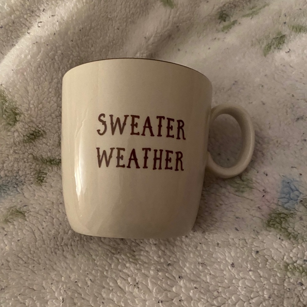 NWT Sweater Weather Ceramic Mug!